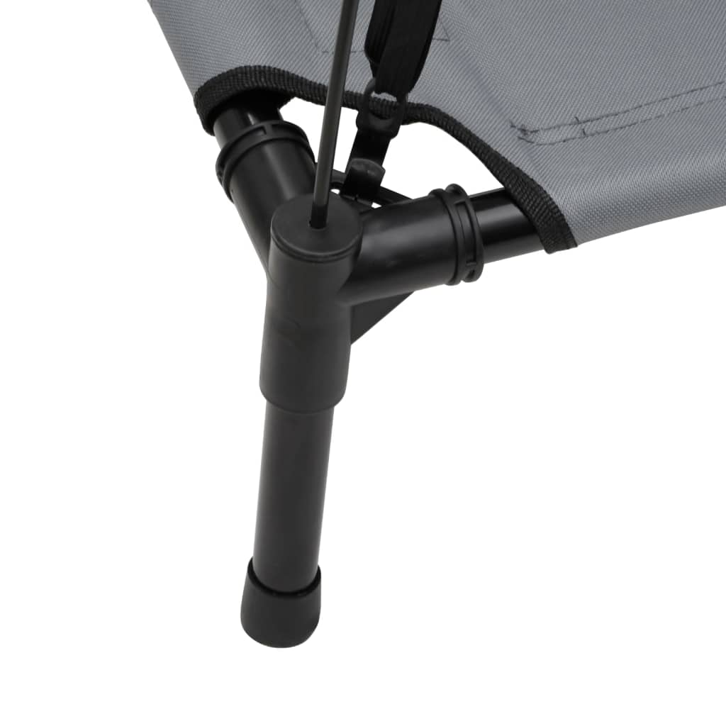 vidaXL Cama para cães com toldo tecido oxford e aço antracite