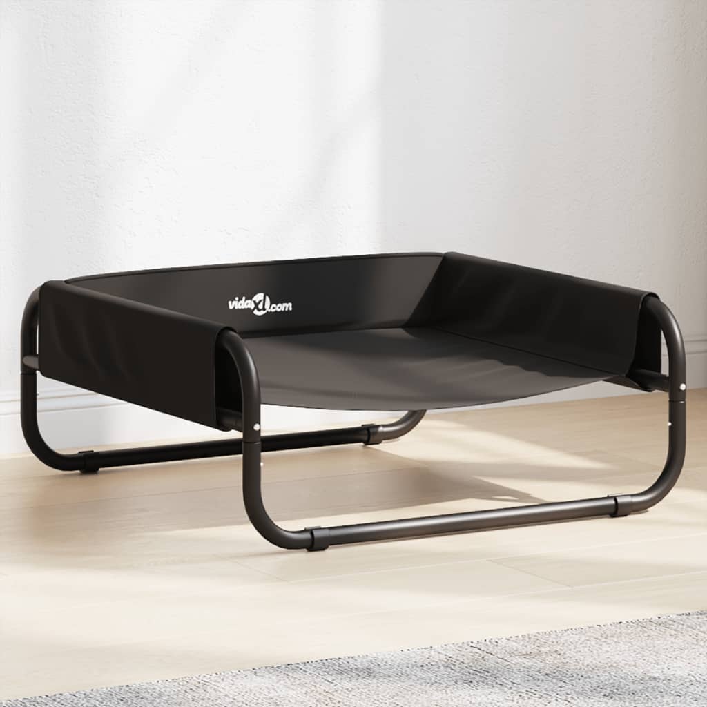 vidaXL Cama para cães elevada tecido oxford e aço antracite