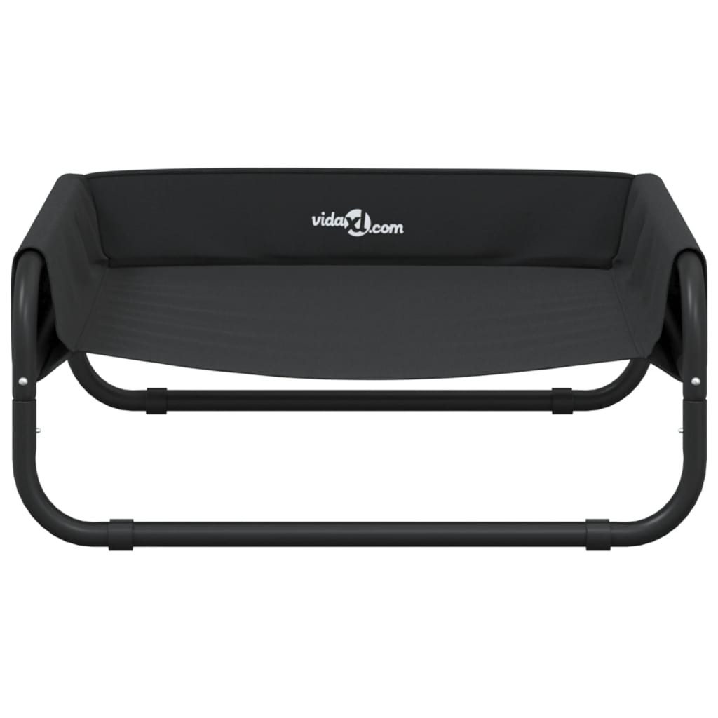 vidaXL Cama para cães elevada tecido oxford e aço antracite