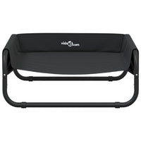 vidaXL Cama para cães elevada tecido oxford e aço antracite