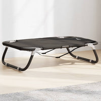 vidaXL Cama para cães dobrável tecido oxford e aço antracite