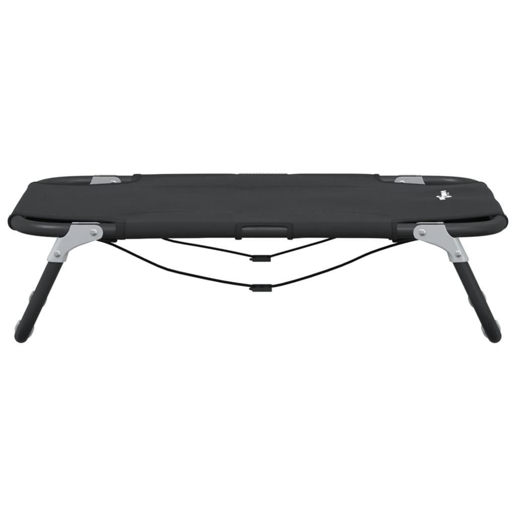 vidaXL Cama para cães dobrável tecido oxford e aço antracite