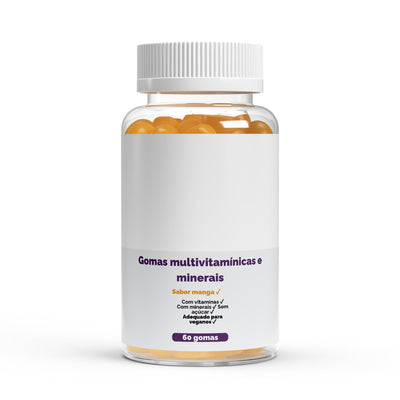 Gomas multivitamínicas e minerais - 60 unidades