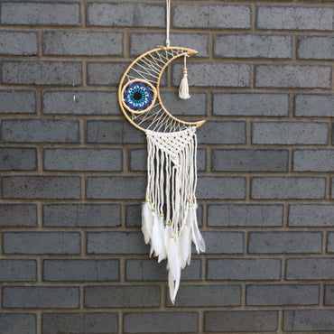 Protection Dream Cather - Macrame Moon Assorted Colours