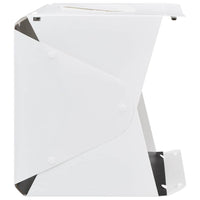 vidaXL Caixa luz LED dobrável estúdio foto. 40x34x37cm plástico branco
