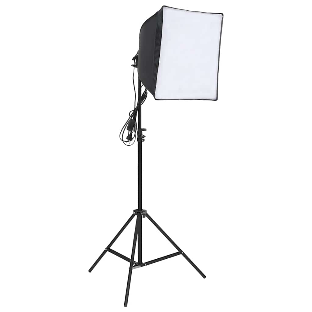 vidaXL Conjunto de iluminação para estúdio com tripé e softbox