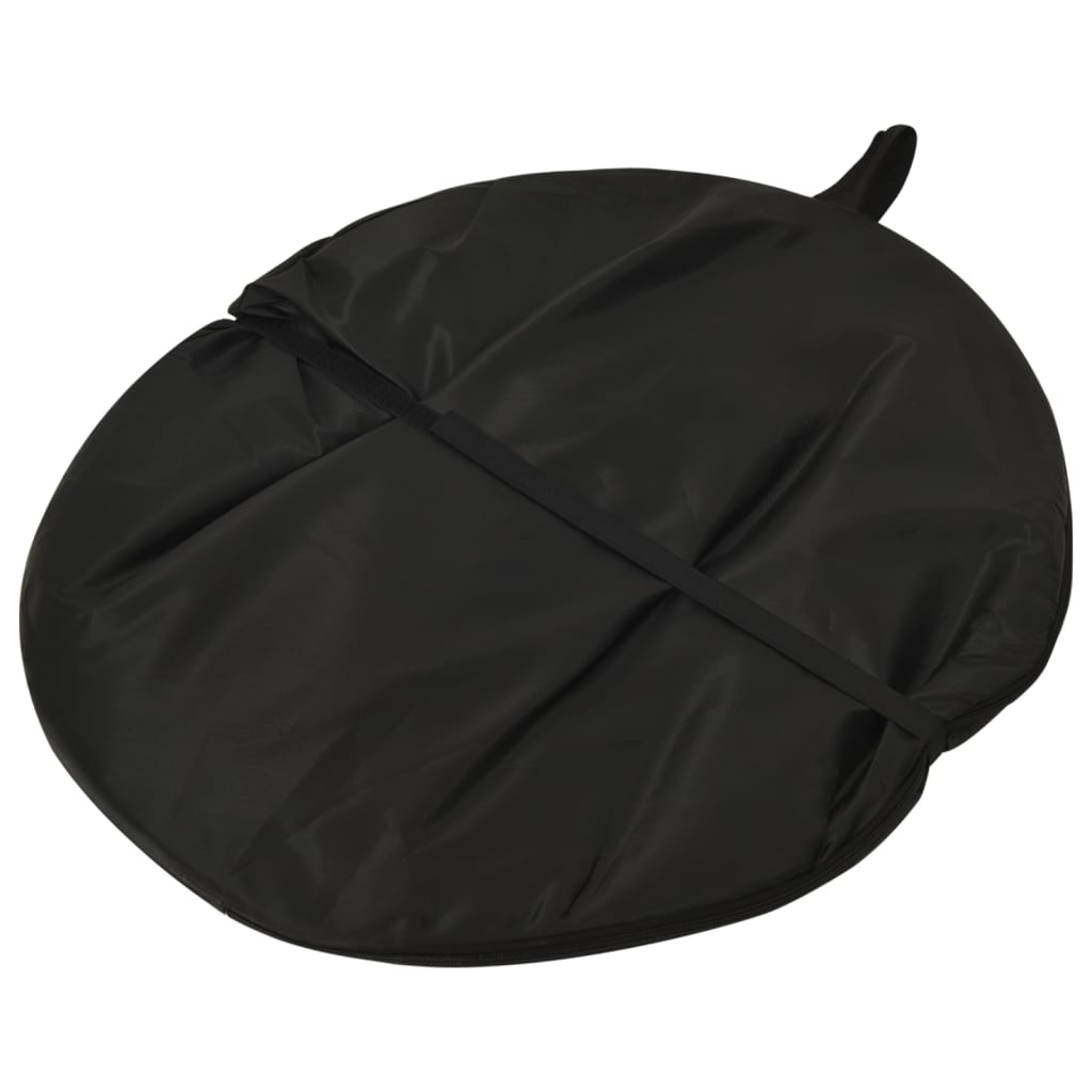 vidaXL Tela fundo de estúdio oval 2-em-1 200x150 cm verde e azul