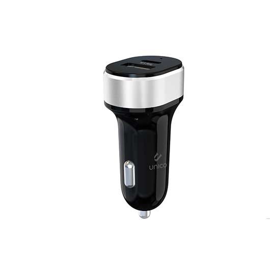 Cargador Unico Coche Dual Usb(A) Y Usb Tipo(C)