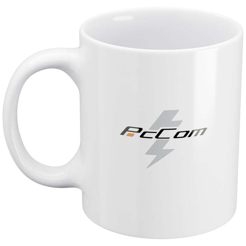 PcCom Caneca com Logótipo Branca