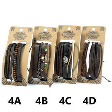 Mens Bracelet Sets - Dark & Handsome (asst)