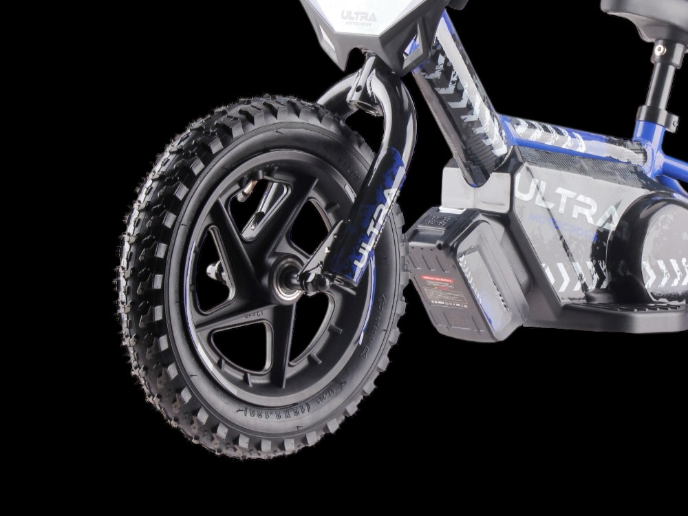 24 volt elektrische balance bike met 12 inch wielen, elektrische motor - blauw
