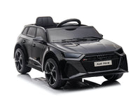 Audi RS6,12 volt elektrische kinderauto met rubberen banden, leder zitje en meer!