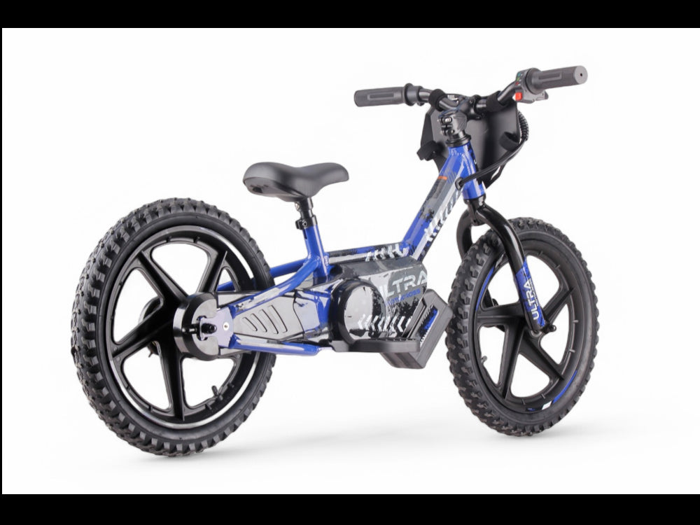 24 volt elektrische balance bike met 16 inch wielen, elektrische motor - blauw