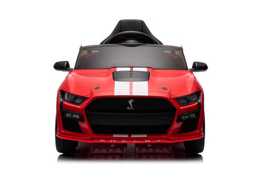 Ford Mustang GT500,12 volt elektrische kinderauto met rubberen banden, leder zitje en meer!