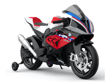 BMW HP4, 12v Kinder Accu Motor met rubberen banden en meer