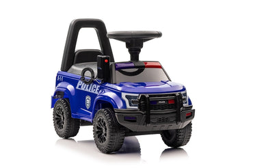 Politie loopauto met sirene lichten en een echte Walkie Talkie