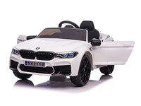 BMW M5, Leder zitje, Rubberen banden, Kinder Accu Auto!