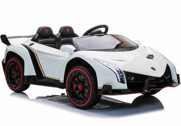 Lamborghini Veneno, 2-persoons elektrische kinderauto met 4 motoren en meer.