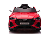 Audi e-tron ,12 volt elektrische kinderauto met rubberen banden, leder zitje en meer!