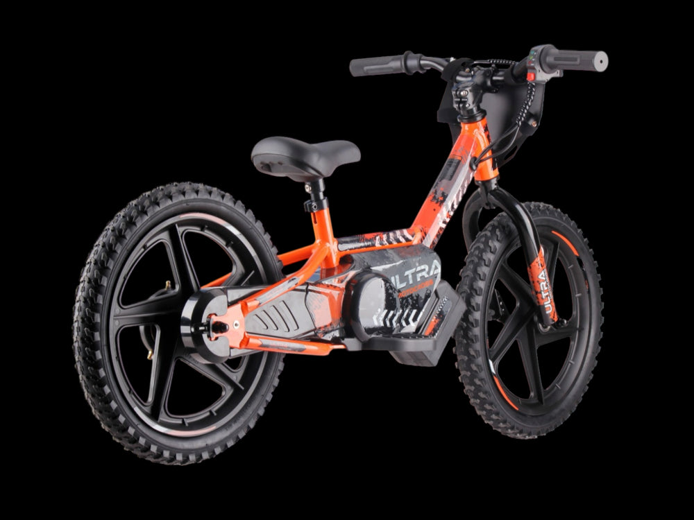 24 volt elektrische balance bike met 16 inch wielen, elektrische motor - oranje
