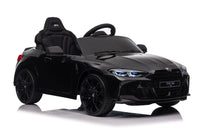 BMW M4, 12 volt elektrische kinderauto, Leder zitje, Rubberen banden, Kinder Accu Auto!