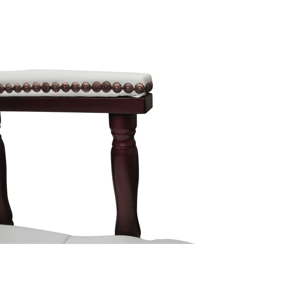 vidaXL Cadeira de escritório giratória branco