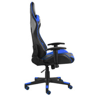 vidaXL Cadeira de gaming giratória PVC azul