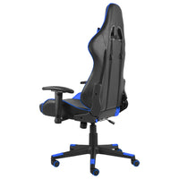 vidaXL Cadeira de gaming giratória PVC azul