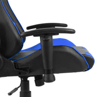 vidaXL Cadeira de gaming giratória PVC azul