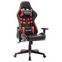 vidaXL Cadeira de gaming couro artificial preto e azul