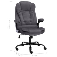 vidaXL Cadeira de escritório veludo cinzento-escuro