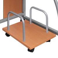 vidaXL Secretária de computador 110x52x88,5 cm derivados madeira preto