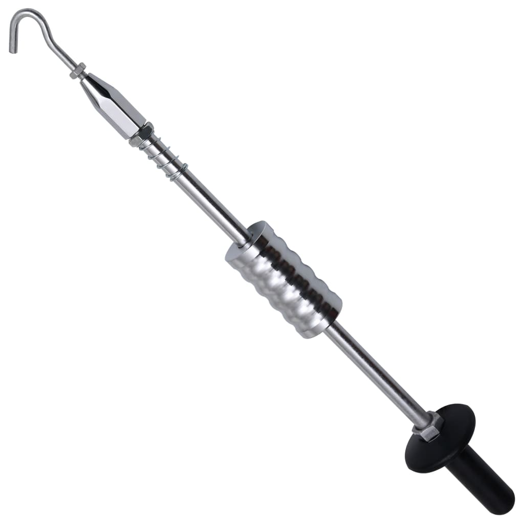 vidaXL Martelo deslizante com gancho 63 cm aço carbono