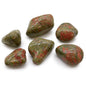 Bag of 6 Large African Tumble Stones - Unakite