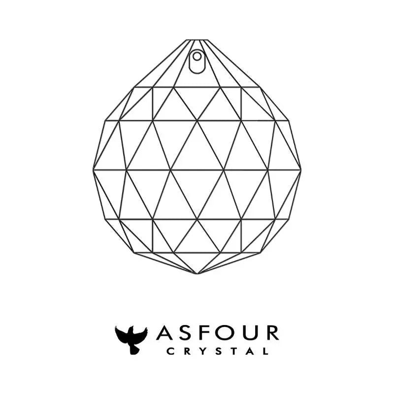 Bola de Cristal Multifacetado Asfour - 70 mm