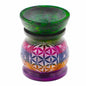 Soapstone Oil Burner 10cm - Flower of Life - Five Colours