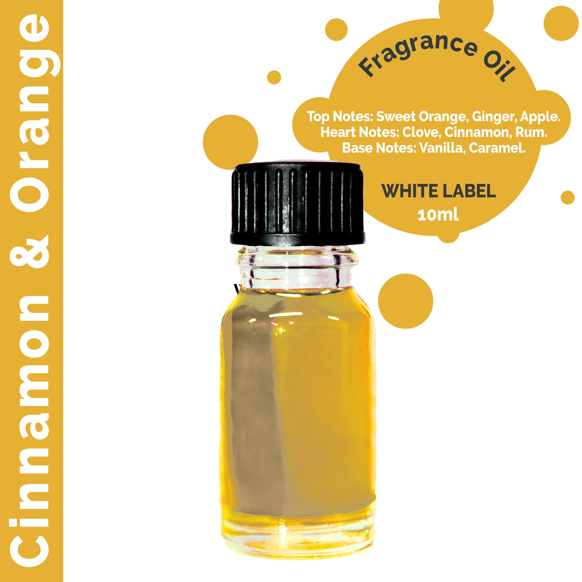 10ml Cinnamon & Orange Fragrance Oil - UNLABELLED