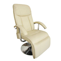 vidaXL Cadeira de massagens couro artificial preto