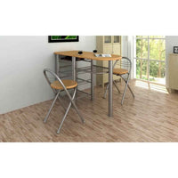 vidaXL Conjunto de mesa e cadeiras cozinha/bar madeira