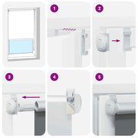 Estore de rolo 80 x 175 cm, Branco