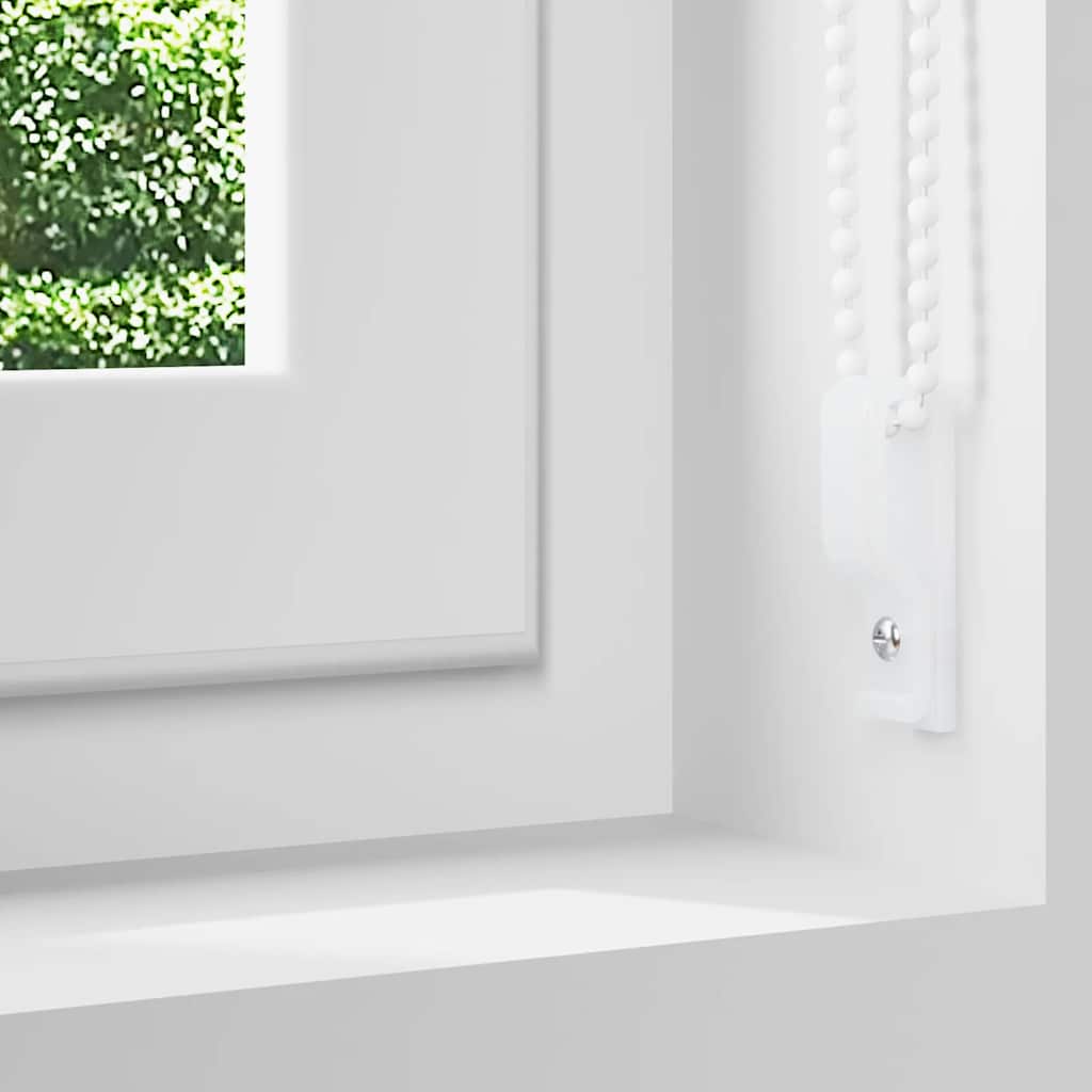 vidaXL Cortina de rolo blackout 84,4x175 cm, largura do tecido 80 cm, branca