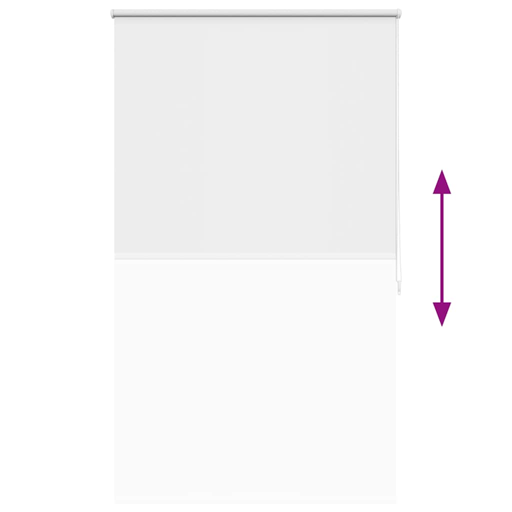 vidaXL Cortina de rolo blackout 84,4x175 cm, largura do tecido 80 cm, branca