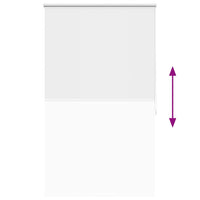 vidaXL Cortina de rolo blackout 84,4x175 cm, largura do tecido 80 cm, branca