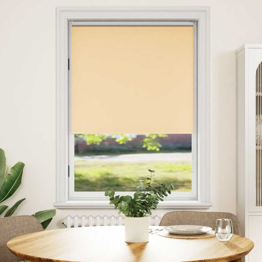 vidaXL Cortina de rolo blackout 84,4x175 cm, largura do tecido 80 cm, branca