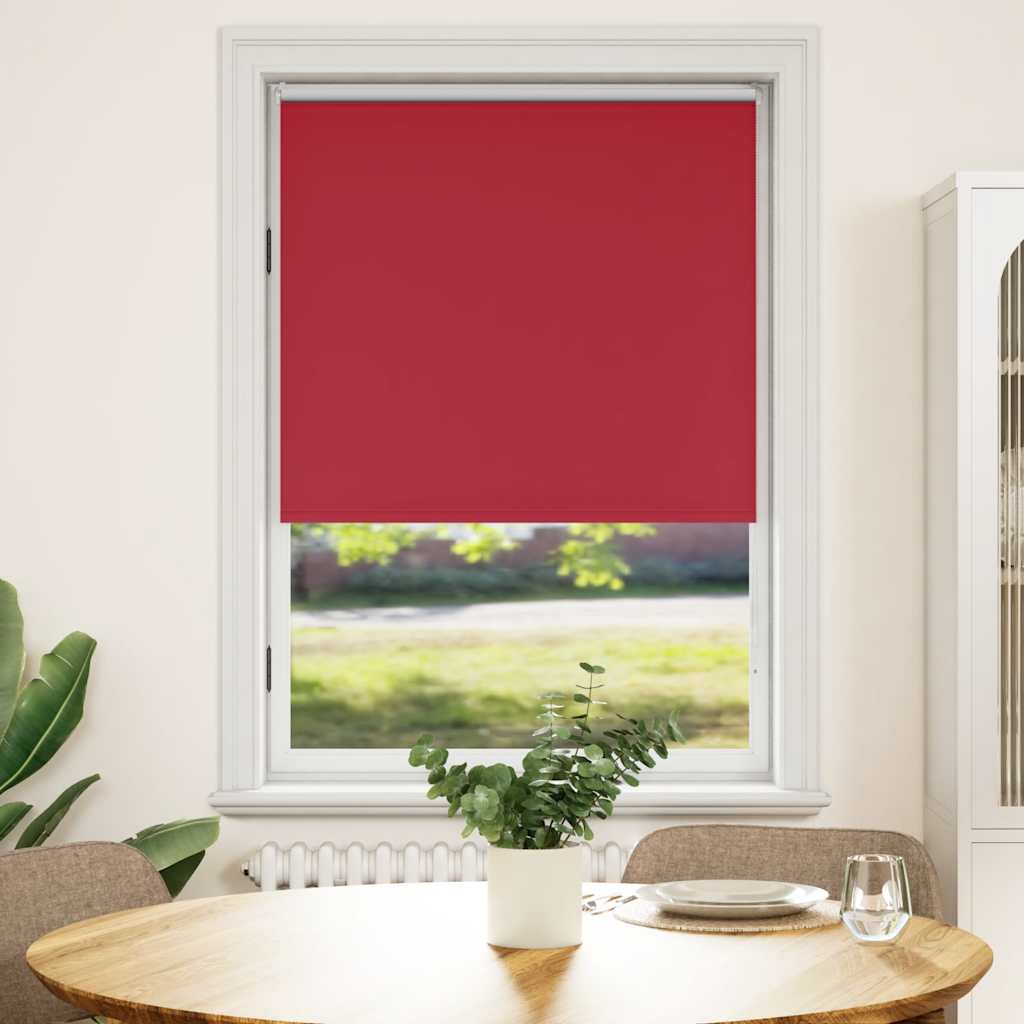 vidaXL Cortina de rolo blackout 84,4x175 cm, largura do tecido 80 cm, branca