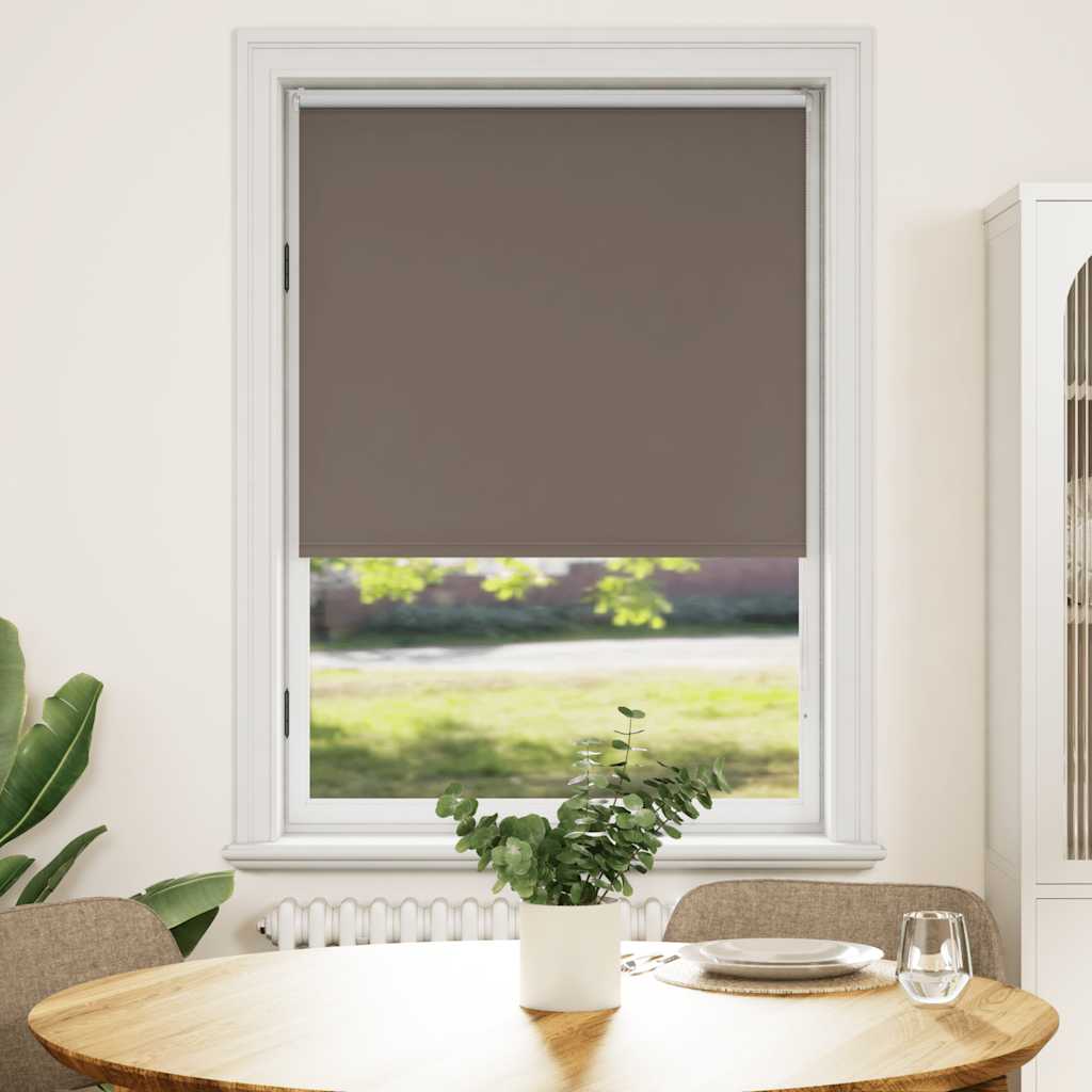 vidaXL Cortina de rolo blackout 84,4x175 cm, largura do tecido 80 cm, branca