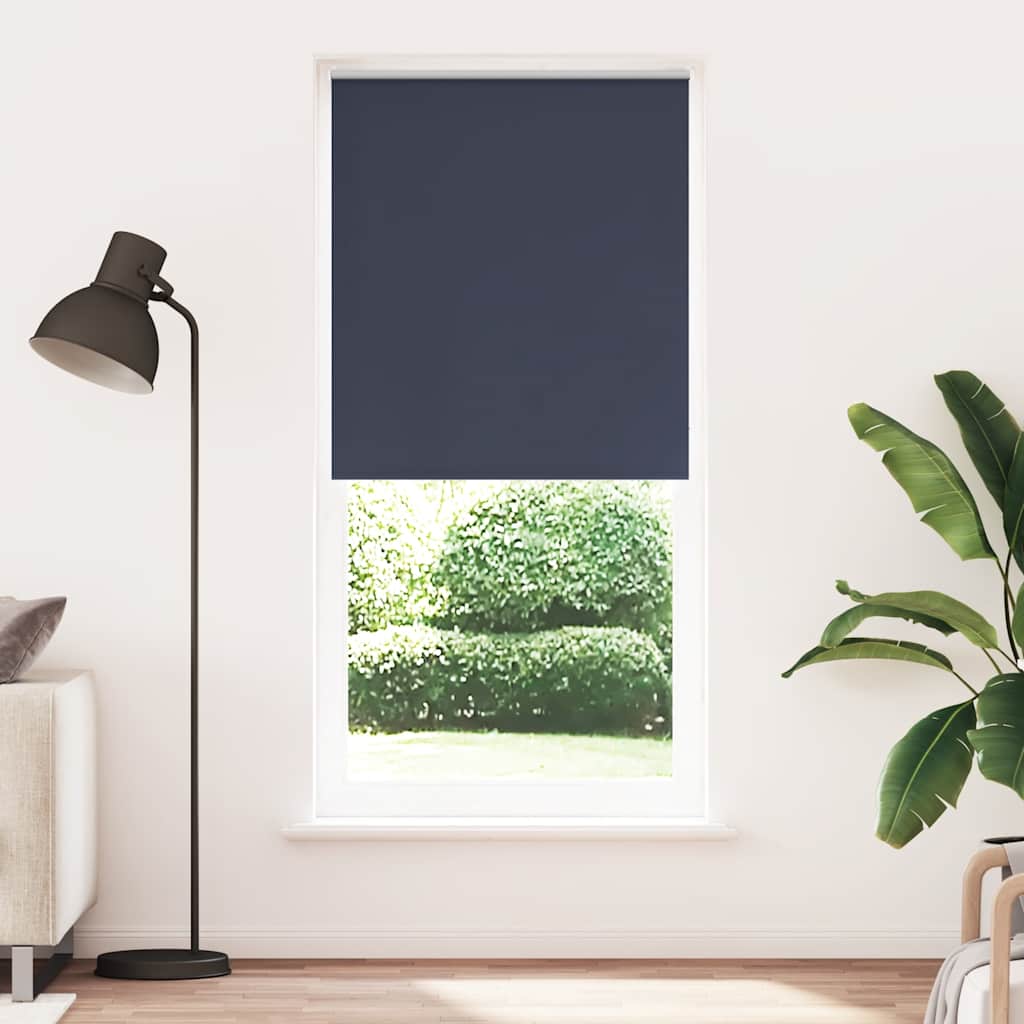 vidaXL Cortina de rolo blackout 84,4x175 cm, largura do tecido 80 cm, branca