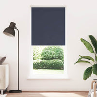 vidaXL Cortina de rolo blackout 84,4x175 cm, largura do tecido 80 cm, branca