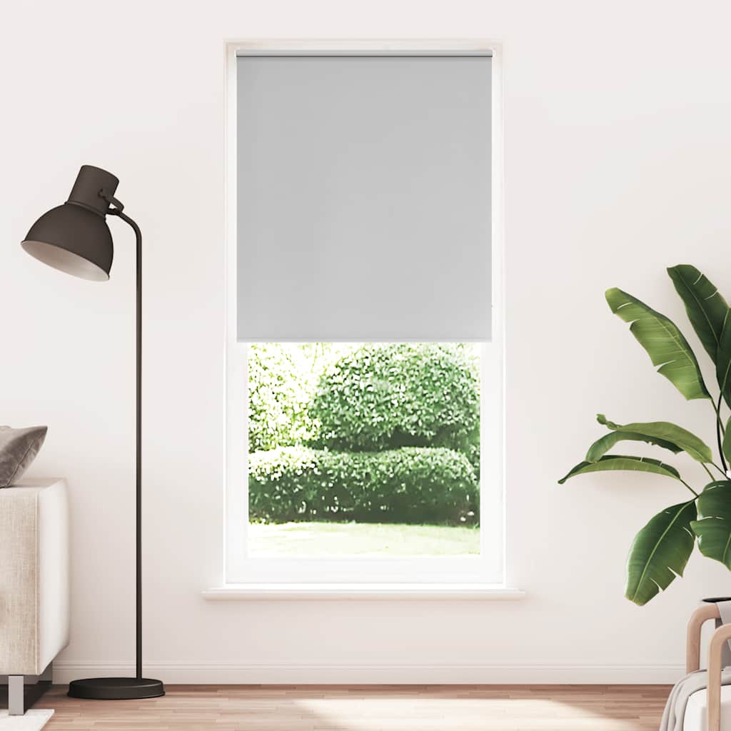 vidaXL Cortina de rolo blackout 84,4x175 cm, largura do tecido 80 cm, branca
