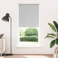 vidaXL Cortina de rolo blackout 84,4x175 cm, largura do tecido 80 cm, branca